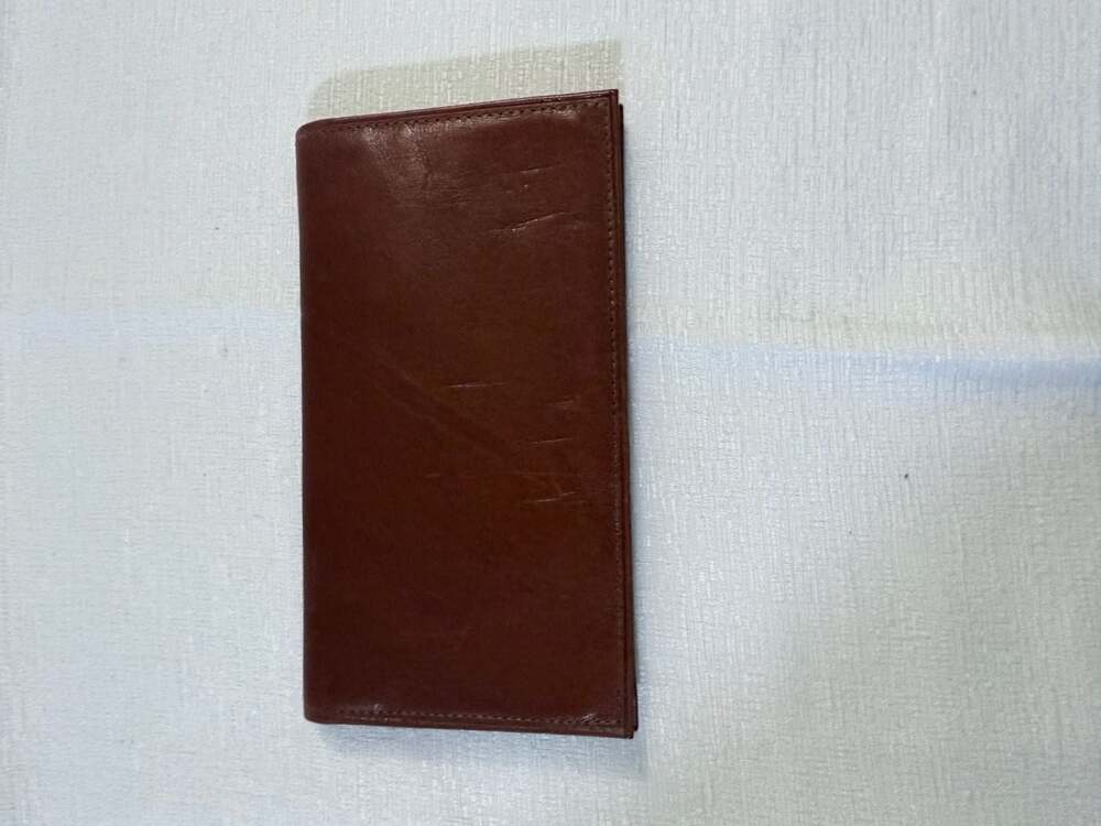 Rolfs Vintage Brown Cowhide Leather Secretary Wallet